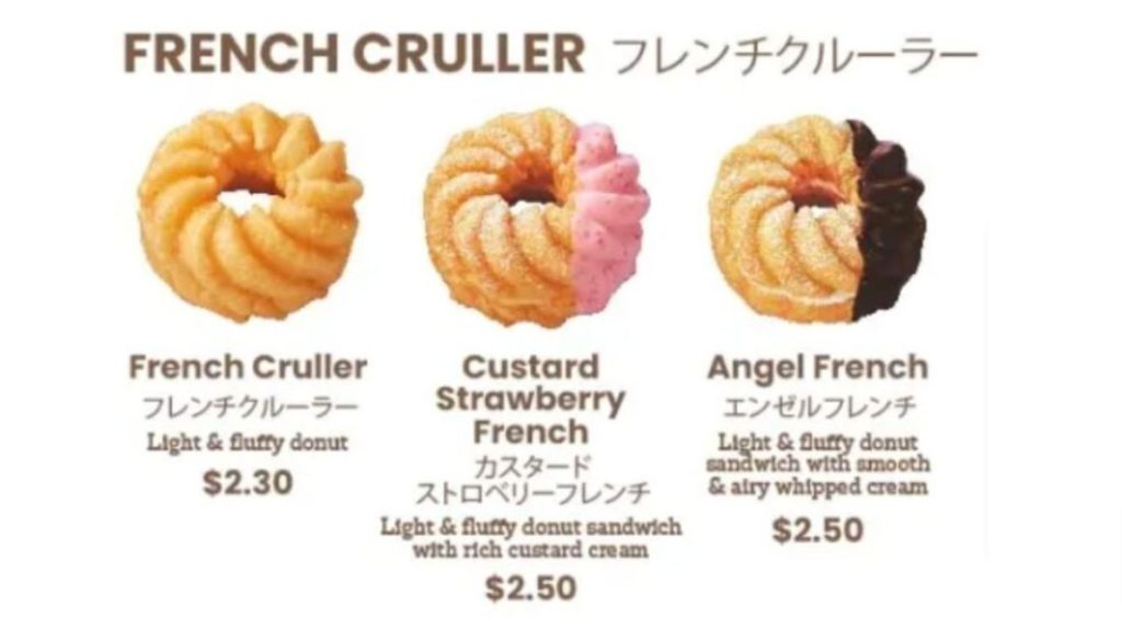Mister Donut Prices - French Cruller
